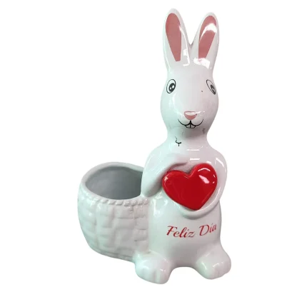 CONEJO CORAZON 20X14CM